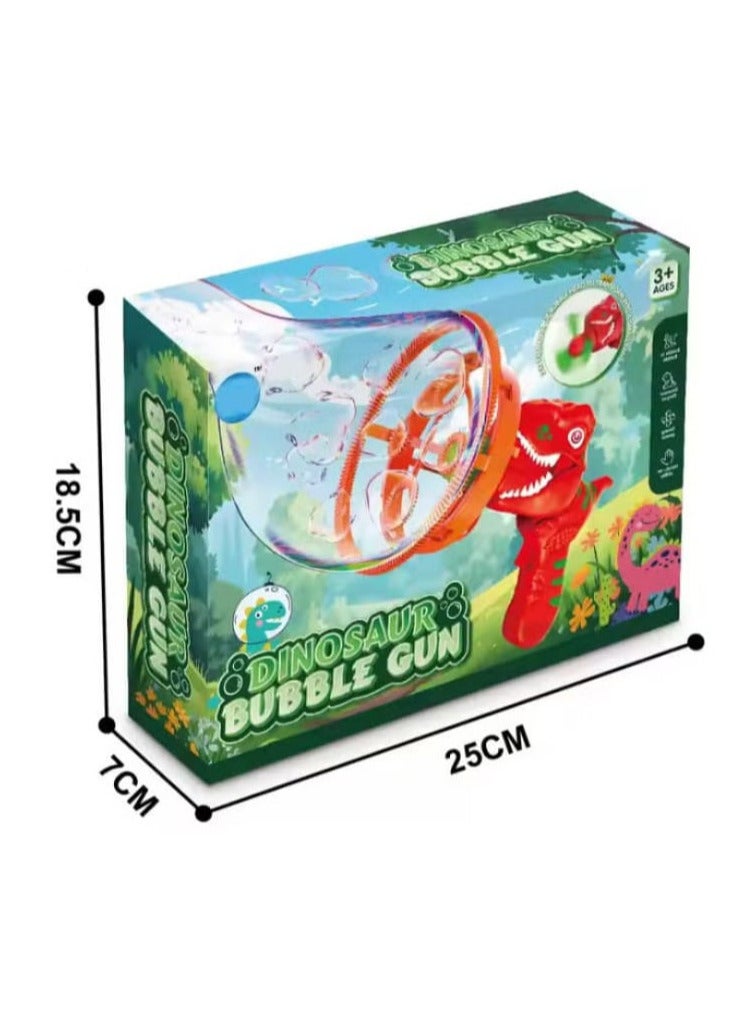 Handheld Dinosaur Electric Fan Bubble Gun Toy - Image 3