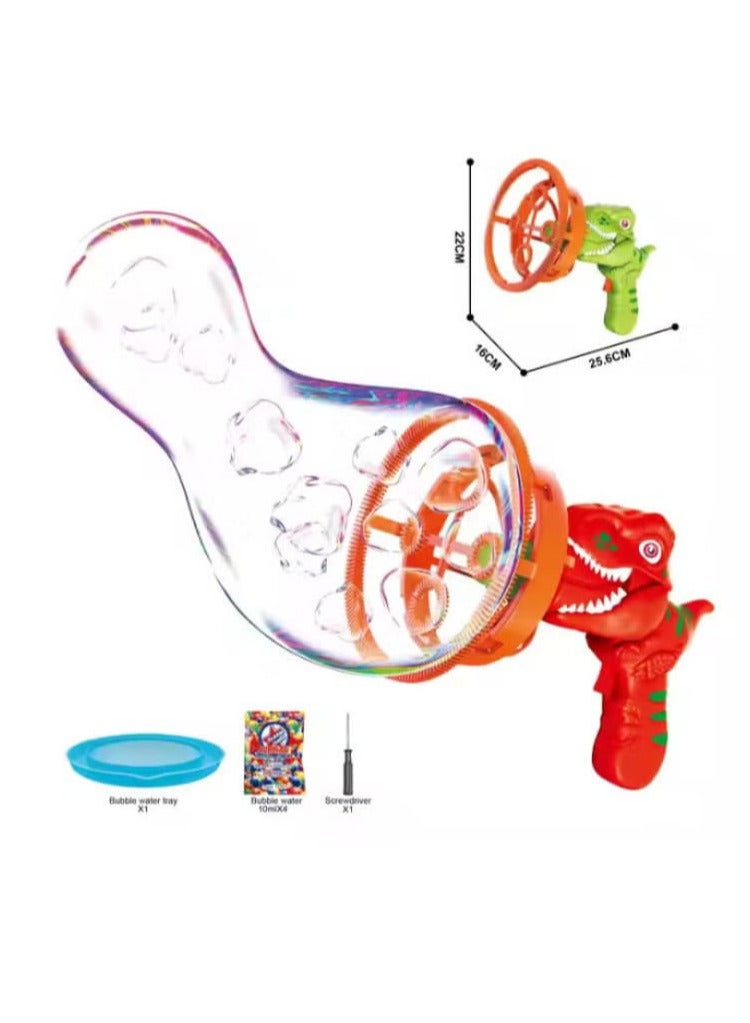 Handheld Dinosaur Electric Fan Bubble Gun Toy - Image 4