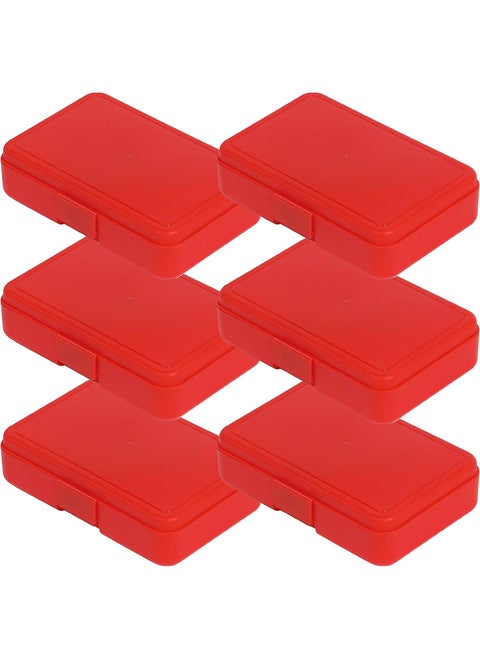 Deflecto Pencil Box 797 x 543 x 202 Red 6 Count
