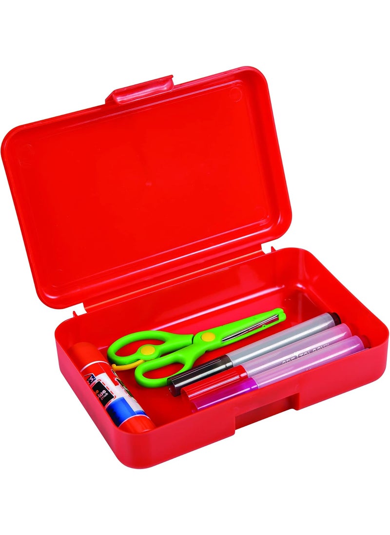 Deflecto Deflecto Pencil Box 797 x 543 x 202 Red 6 Count  - Image 2