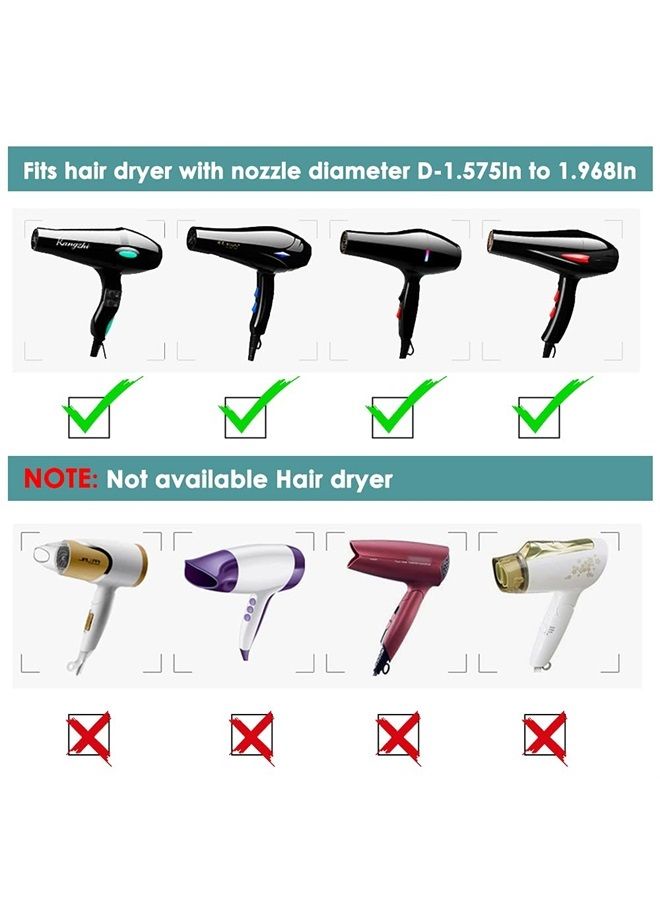 KingKam Universal Collapsible Hair Dryer Diffuser - Travel and Easy Storage - Fit Most of Hair Dryers KingKam-Black - Image 2