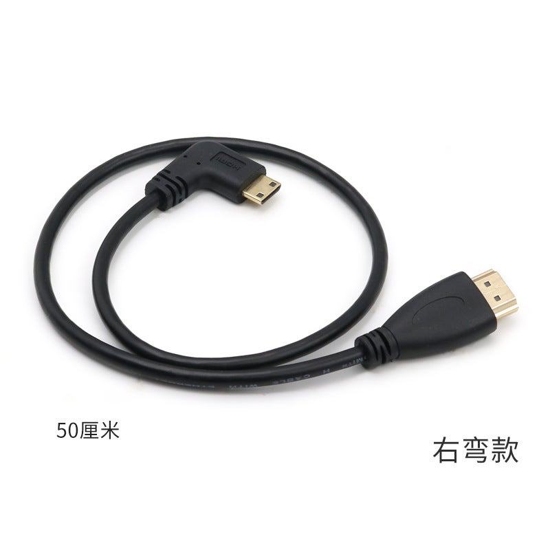 Yongwei mini HDMI to HDMI hd line can be transferred to 1.4 version 4K30Hz positive and negative left and right elbow right bend 