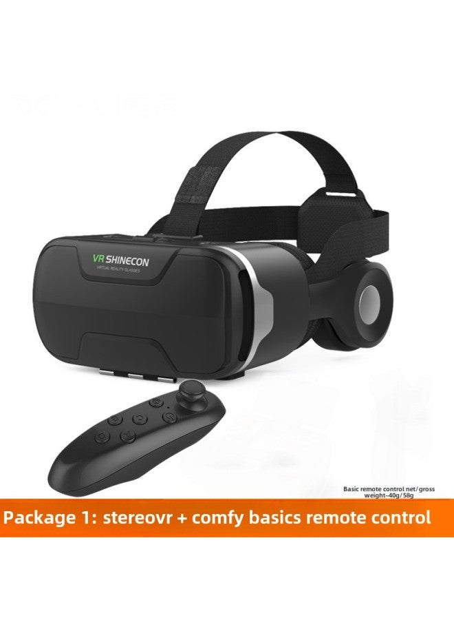 Thousand Magic Mirror 4 Generation Four VR Virtual Reality Glasses Head-mounted Game Helmet Manufacturers 3d Movie Mobile Phone-Color:Upgraded Version + Basic Remote Control  - Image 1