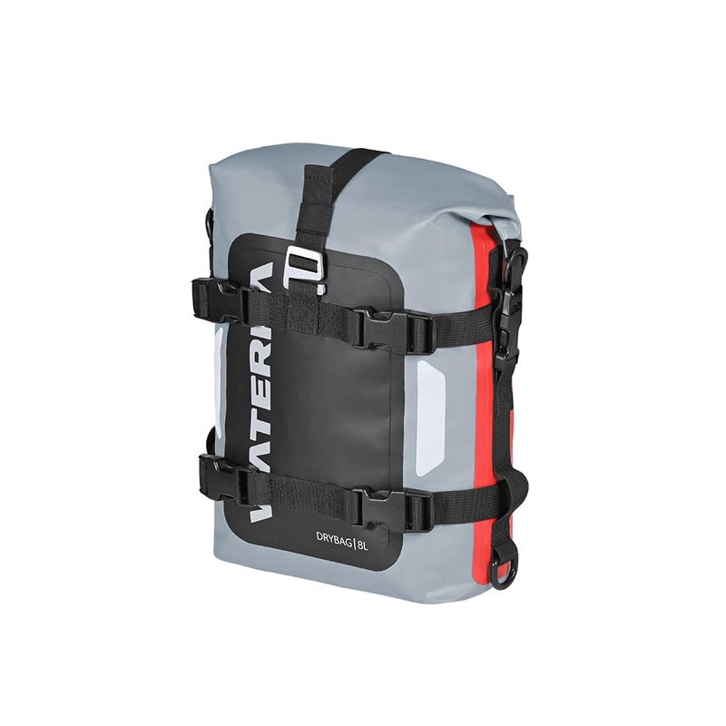 حقيبة دراجة نارية ViaTerra DryBag سعة 8 لتر 100% مقاومة للماء مع نظام تثبيت متعدد الاستخدامات