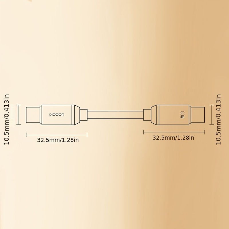 كابل USB-C إلى USB-C شحن سريع 60W PD لون أرجواني بطول 1 متر (3.3 قدم) لنقل البيانات مع شريحة E-Marker من النوع C، شاحن للأجهزة المحمولة وأجهزة الكمبيوتر المحمولة. - Image 3