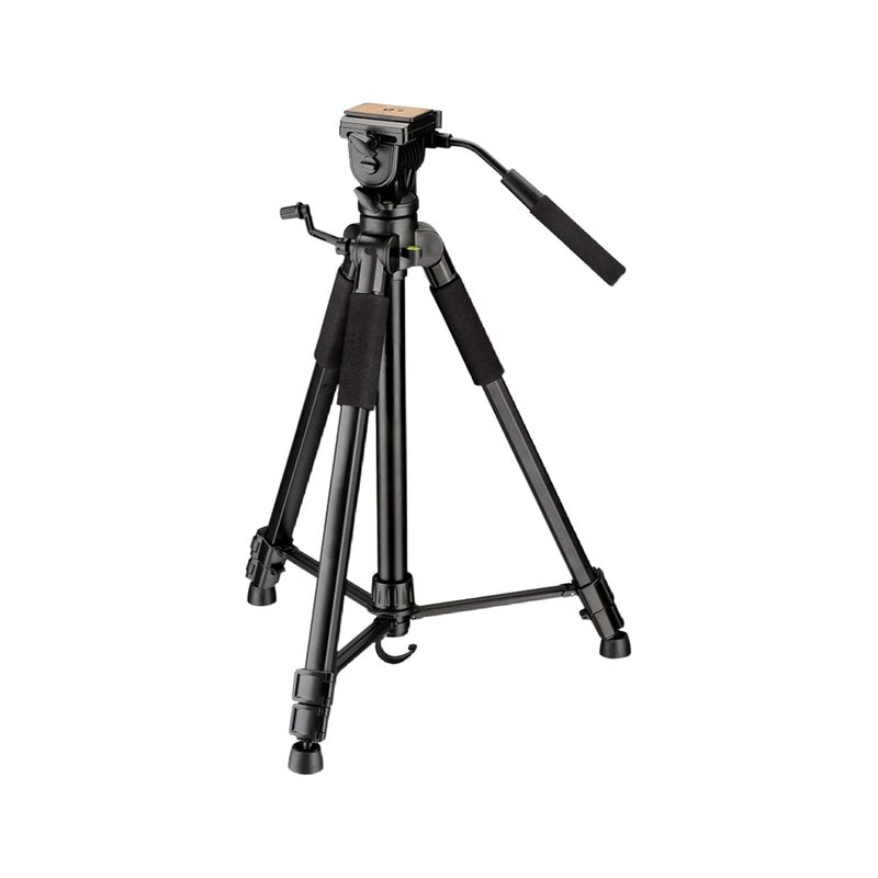 Digitek ® (DTR 690 VD PRO) Professional 209cm Foldable Tripod with Aluminum Alloy & Rubberized Legs, 3 Section Adjustment, 6kg Max Load, Lightweight 2.15kg, Seamless Digital SLR & DV Camera's Shoots - Image 1