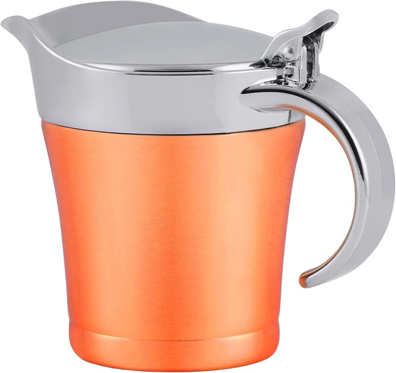 Ovente OVENTE 14 Ounce Double Insulated Stainless Steel Gravy Boat with Hinged Lid Ideal for Serving Cream or Salad Dressing at Family Dinner Thanksgiving and Christmas Copper GB4541CO  - Image 1