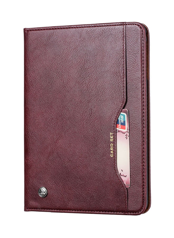 NIBEMINENT Knead Skin Texture Horizontal Flip Leather Cover For Apple iPad9.7 /Air / Air 2/Pro 9.7 Wine Red  - Image 1
