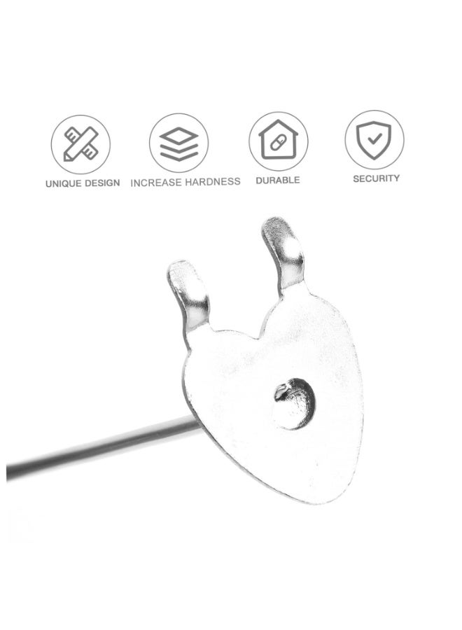 Pegboard Hooks-12-Pack 3-Inch and 4-Inch Hook pegboard Shelf peg Boards for Walls pegboard Hook for Store Utility Hooks Metal Heavy Duty pegboard Hanger Bracket Trinkets Stainless Steel - Image 5