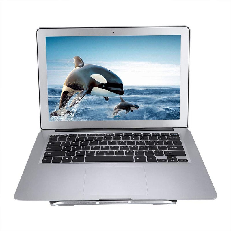 Aluminum Alloy Foldable Laptop Stand with Heat Dissipation and Cable Storage Hole - Image 5