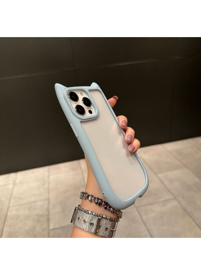 Generic - Cat Ear Mobile Phone Case 7 Drops Of Glue 16 For Apple 15PROMAX Simple 14/13 Full 12 Drop 11-Color:Blue-Applicable Model:iPhone  Xr - Image 1