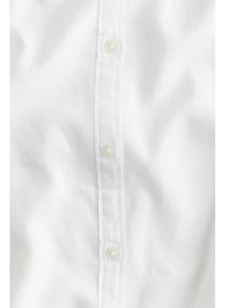 H&M Linen-Blend Blouse