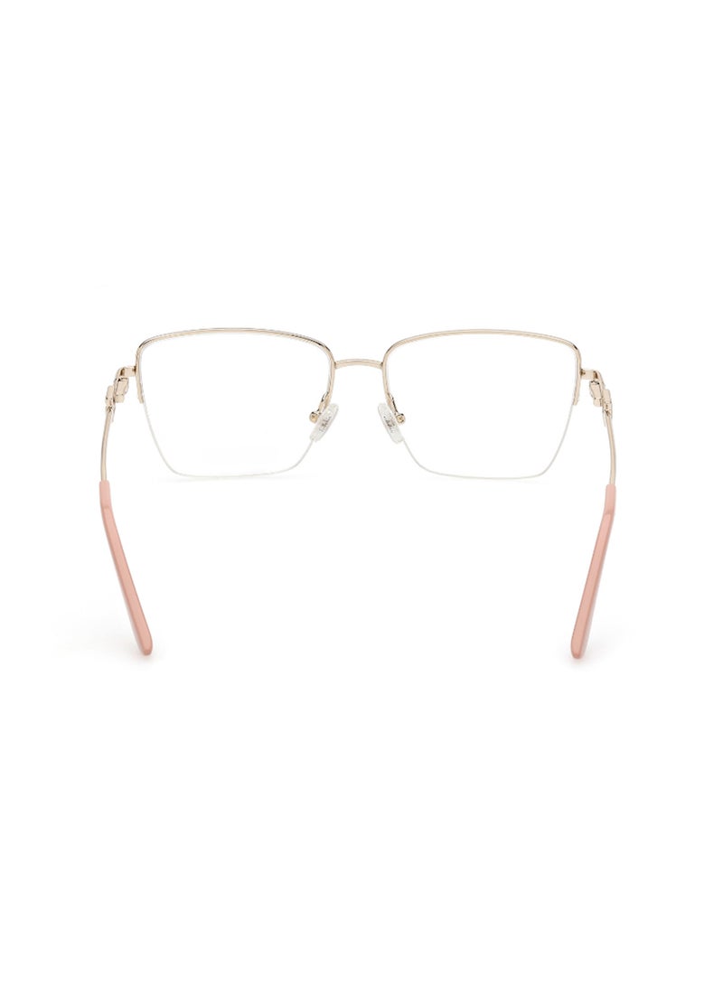 GUESS إطارات نظارات نسائية بشكل مربع - GU297607453 - حجم العدسة: 53 مم - وردي - Image 4