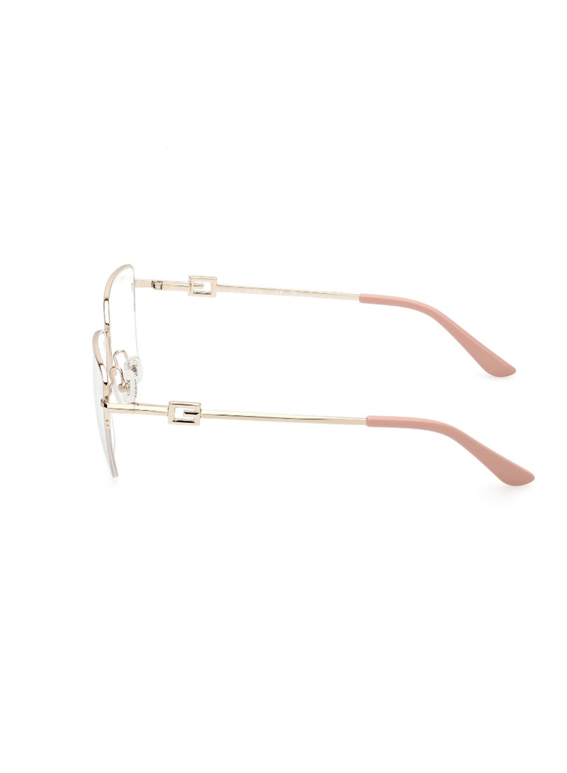 GUESS إطارات نظارات نسائية بشكل مربع - GU297607453 - حجم العدسة: 53 مم - وردي - Image 2