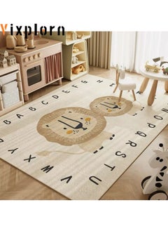 Vixplorn Kids Rug Mat Carpet, Car Rugs for Kids Toy Cars, Non Slip Floor Mats for Kids, Educational Area Play Rugs for Kids Playroom Bedroom， Children's Educational Fun Carpet  120*160cm  - Image 1