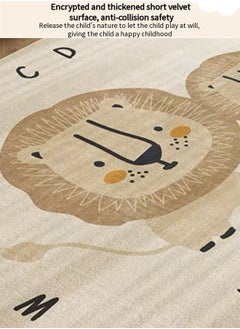 Vixplorn Kids Rug Mat Carpet, Car Rugs for Kids Toy Cars, Non Slip Floor Mats for Kids, Educational Area Play Rugs for Kids Playroom Bedroom， Children's Educational Fun Carpet  120*160cm  - Image 2