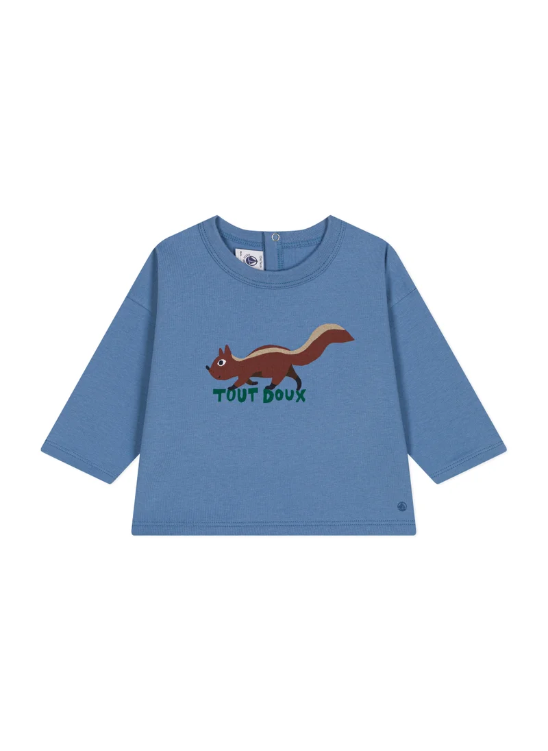 Petit Bateau Babies' long sleeved T-shirt in fine jersey