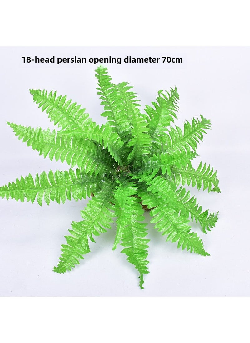 Arabest 1 x 5 pcs Artificial Persian Leaves Bundles Fern Plant Decor 18 heads of Persia 