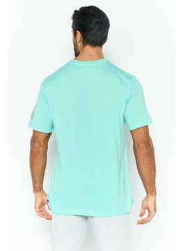 Hurley Men Sportswear Fit Short Sleeve Outdoor T Shirt, Mint Green  - Image 4