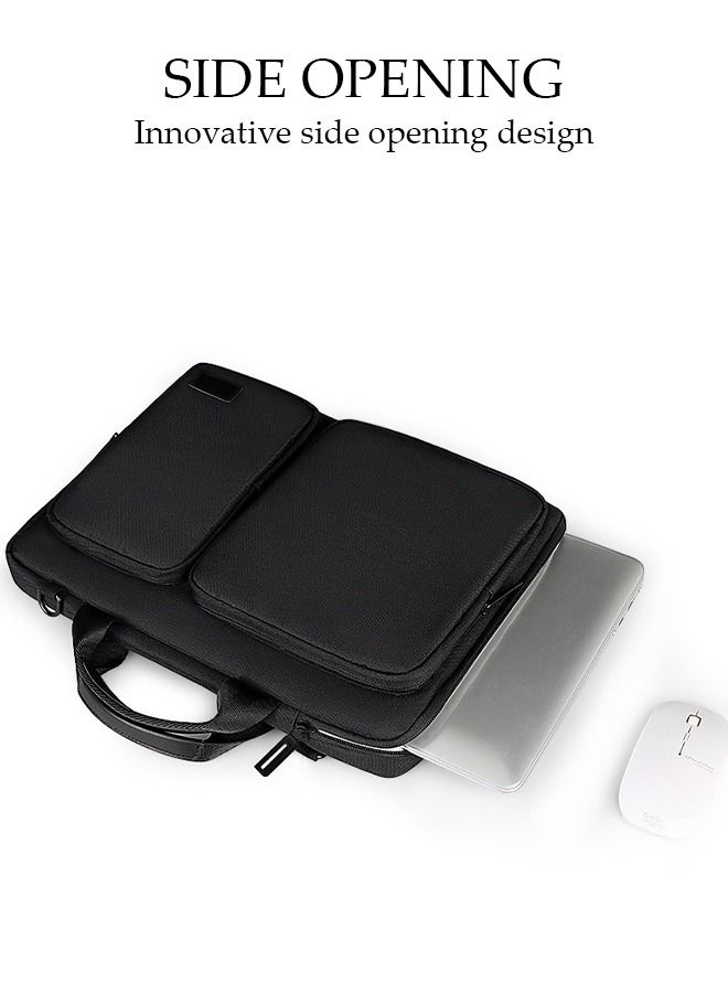 DUNISO 15.6 Inch Laptop Bag with Internal Drop Resistant Design Lightweight Computer Bag Travel Business Briefcase Water Resistance Shoulder Messenger Bag for Men and Women Work Office School  - Image 5