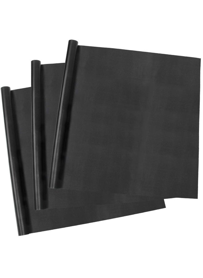 Chabeia 3 Pcs Oven Liners, for Bottom of Electric Gas Oven, Oven Liners BPA and PFOA Free, 40x50 cm Heavy Duty Non Stick Teflon Oven Mats, reusable for Toaster, Convection, Microwave Ovens Grills（Black） - Image 1