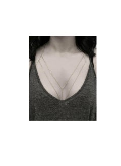 اكسوارات ار ايه سلسله بطن نسائي فضي شيك - يمكن التوسيع  - Image 1