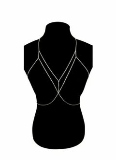 اكسوارات ار ايه سلسله بطن نسائي فضي شيك - يمكن التوسيع  - Image 2