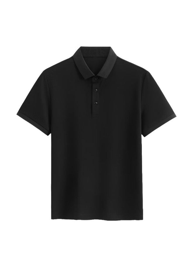 ASK Wendao City Elite Polo Summer Business Casual Short Sleeve T-shirt 2208 Black 3XL - Image 1