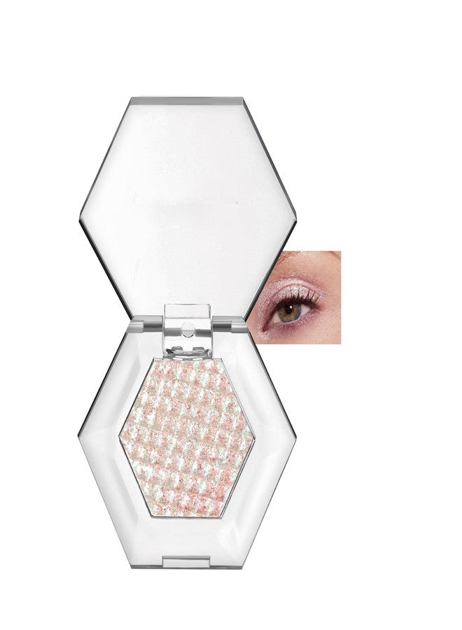 Easilydays Pink Shimmer Sparkle Chameleon Duo Chrome Multichrome Mashed Potato Monochrome Eyeshadow, Light-Reflecting Single Mini Eye Shadow Palette Makeup for Women, Glitter Eyeshadow Stick, 02 Pink - Image 1