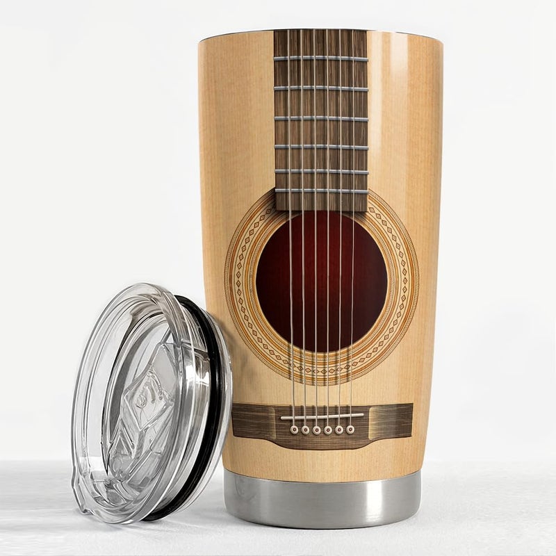 SANDJEST Guitar Tumbler Cup 20oz Guitarist Stainless Steel Insulated Tumblers Guitars Coffee Travel Mug Gift for Musician Players Guitar Lovers Gifts for Birthday Christmas - Image 3