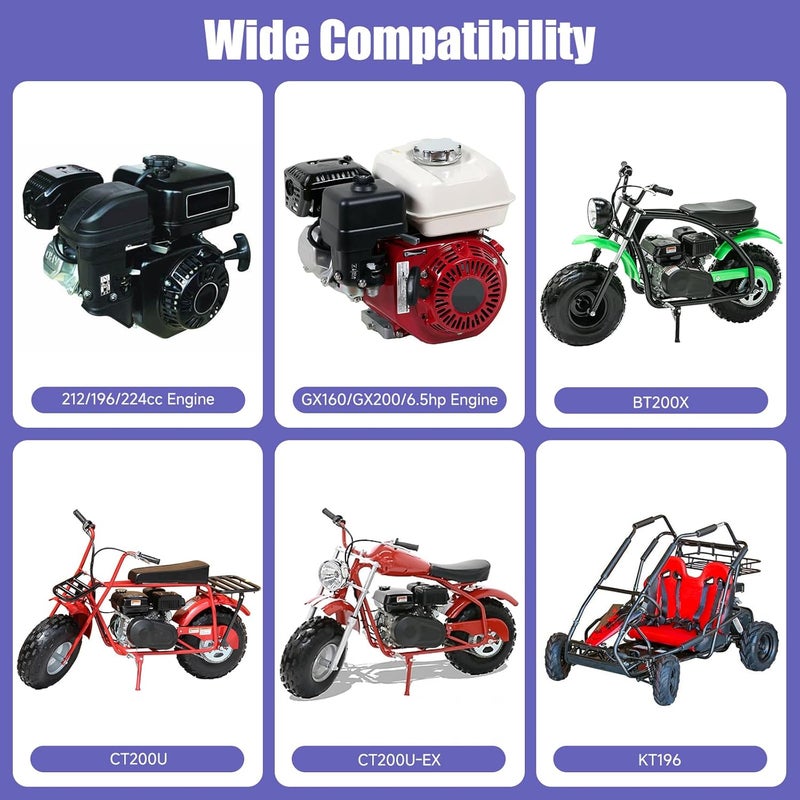 CILOYU Mini Bike Carburetor 212cc Exhaust Muffler Throttle Stage 2 Kit for Predator Engines - Image 4