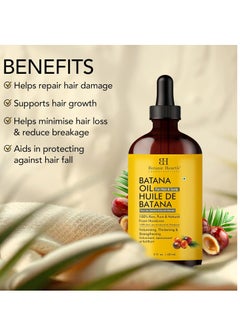 Botanic Hearth Botanic Hearth Raw Batana Oil for Hair Growth (2 fl oz) | 100% Pure & Unrefined Oil from Honduras | Promotes Thicker, Stronger Hair  - Image 2