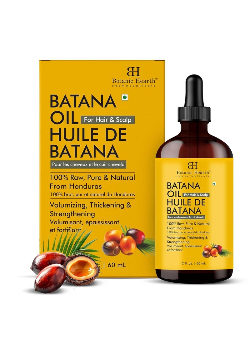 Botanic Hearth Botanic Hearth Raw Batana Oil for Hair Growth (2 fl oz) | 100% Pure & Unrefined Oil from Honduras | Promotes Thicker, Stronger Hair  - Image 4