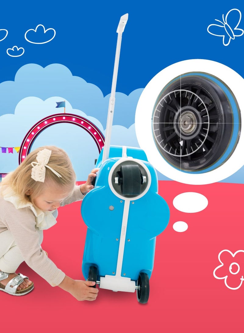 Airwheel SQ3 Kids Electric Luggage - Blue | 15L Compact Travel Luggage, Motorized Electric Luggage Scooter for Convenient and Fast Travel with Removable Battery | Official Dealer in UAE