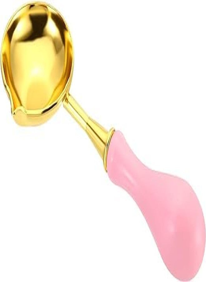 لو شي ملعقة ختم الشمع من لوشي، ملعقة إذابة الشمع بمقبض خشبي عتيق من النحاس الأصفر لختم الأظرف والأعمال الفنية والحرفية، عبوة من ألوان متنوعة (1) - Image 1