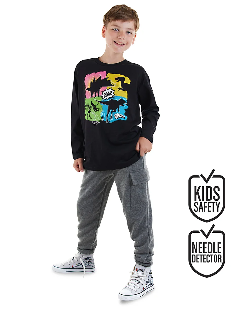 Denokids Dinos Boy T-shirt Pants Set