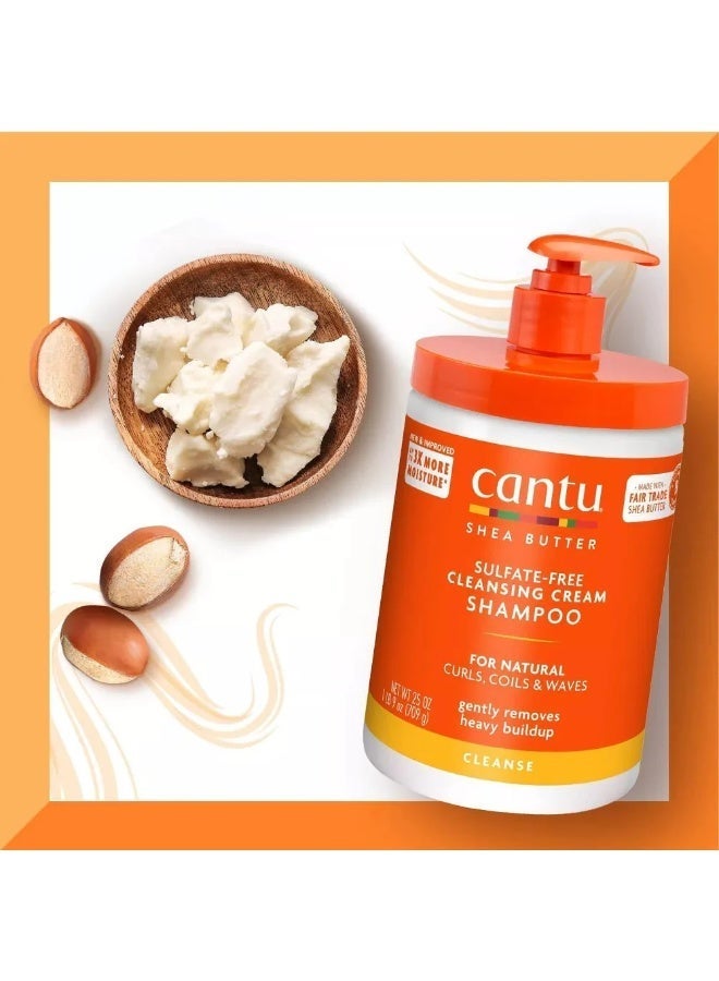 CANTO Cantu Shea Butter Cream Shampoo for Natural Hair Cleansing - 500g - Image 3