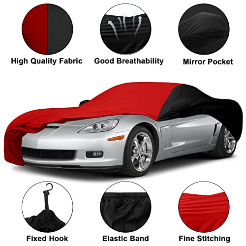 SPORTULI Indoor Car Cover Replace for 2005–2013 Corvette C6, Luxurious Stretch Satin Ultimate Custom-fit Indoor Breathable Car Cover for Dust-Proof, Underground Garage, Car Show (C6) - Image 2