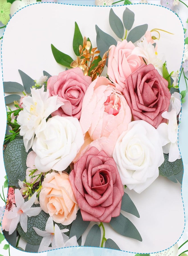Ovveroche Wedding Arch Decorations 2 Pack - Reusable Artificial Hanging Flowers Floral Swag Greenery Garland for Wedding Welcome Sign Backdrop Bridal Ceremony Reception Backdrop Decoration, Baby Shower - Image 2