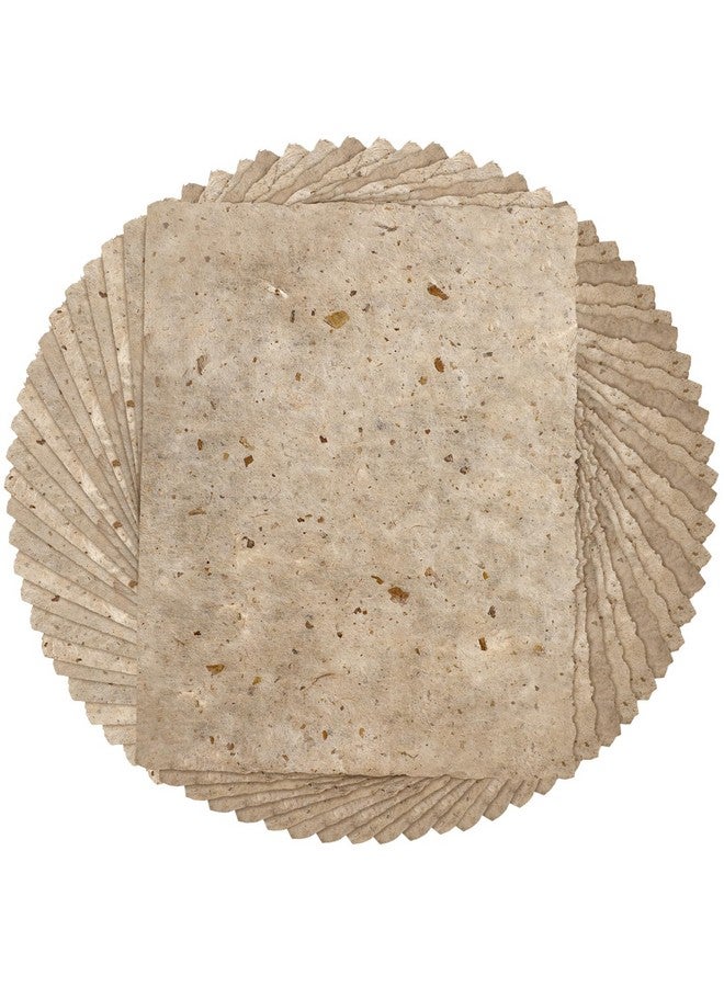 Geyee 50 Pcs Rice Paper, 8.5 x 11 Inches Mulberry Paper Handmade Decoupage Paper Sheets Craft Vintage Washi Paper DIY Painting for Kids Adults Calligraphy Drawing Writing Scrapbooking Art Supplies - Image 1