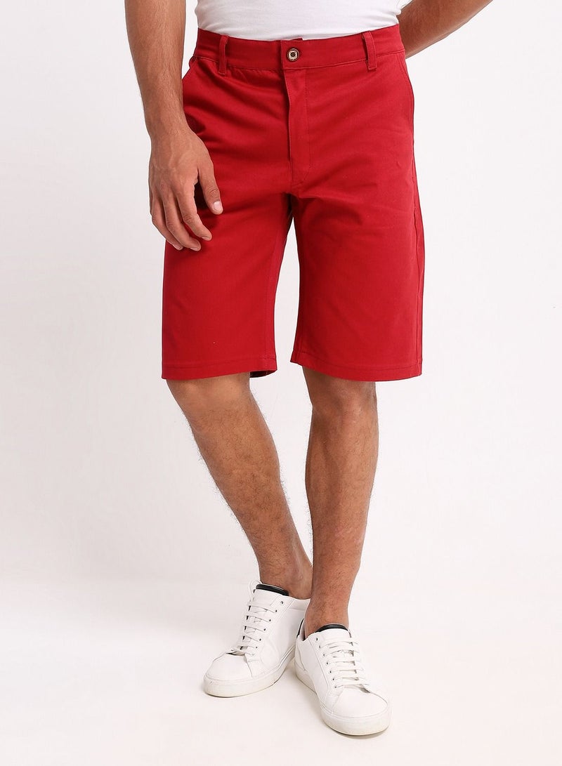 Caesar Caesar  men GABARDINE SHORT,BURGANDY,M  - Image 1
