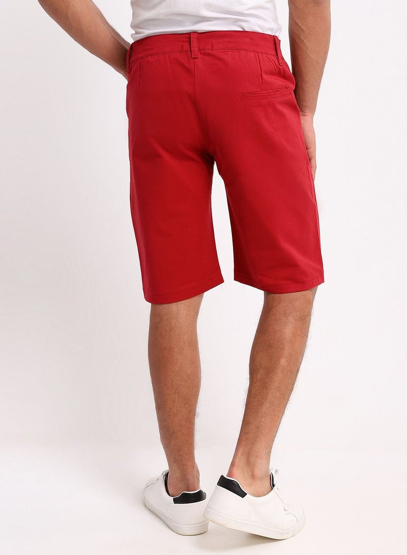 Caesar Caesar  men GABARDINE SHORT,BURGANDY,M  - Image 3