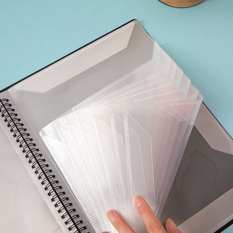 New Style A4 Piano Sheet Music Folder Three Prong Binder Clip Non Reflective Modifiable 40 Inner Pages Holds 80 Sheets For Student Sheet Music Storage - Image 4