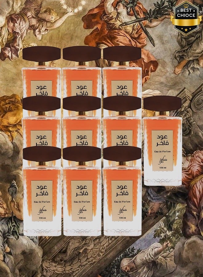 Infinite 10 Pieces Oud Fakhir Perfume 100ml - Image 1