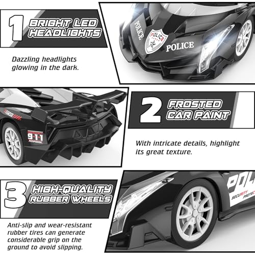 Growsland Remote Control Car Rc Cars for Boys 47 812 Kids Car Toys for Boys with Cool Flashing Light Vehicle Hobby Race Cars Toys for Boy Girls Ages 46 57 68 812 Birthday Gift - Image 5