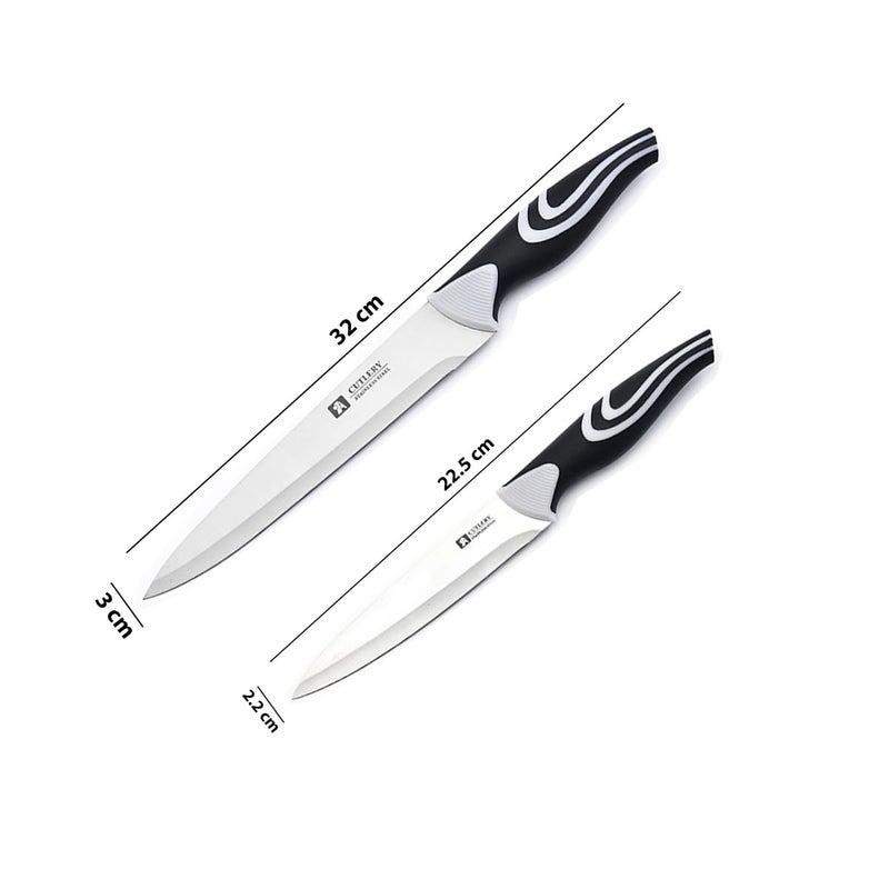 Captoola كابتولا سكين تقطيع صيني 8 إنش مصنوعة من الفولاذ الكربوني الألماني 5 إنش مجموعة سكاكين يابانية من 2 - Image 2