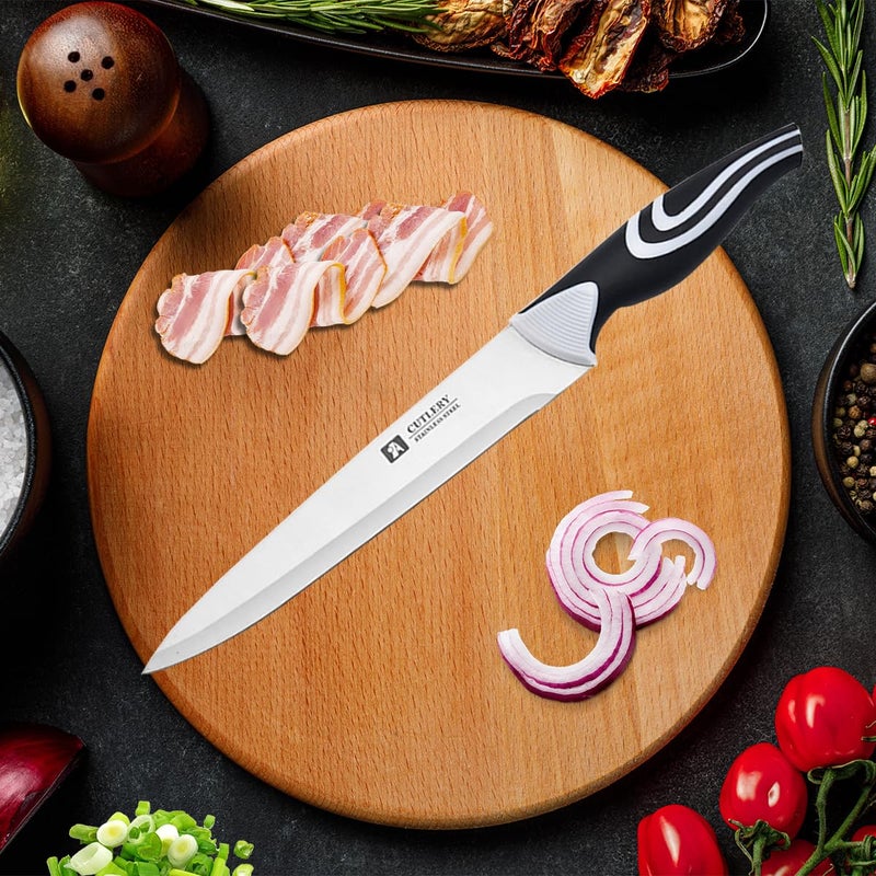 Captoola كابتولا سكين تقطيع صيني 8 إنش مصنوعة من الفولاذ الكربوني الألماني 5 إنش مجموعة سكاكين يابانية من 2 - Image 4