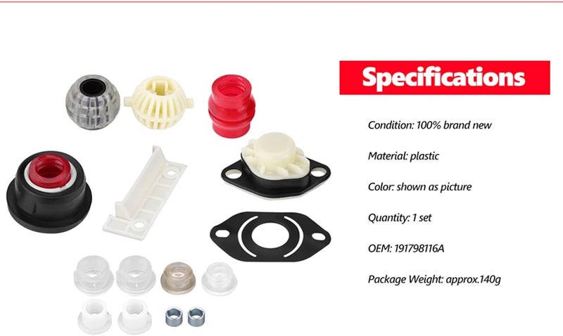 Qiilu Gear Shift Lever Repair Kit丨 191798116A Car Repair Kit丨 Manual Gear Shift Lever Repair Kit for Seat Toleto 191798116A - Image 3