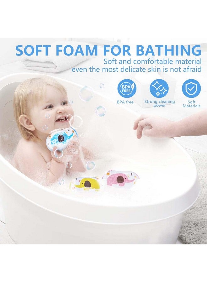OBTANIM Baby Bath Sponge Soft Foam Scrubber Natural Sponge For Bathing, Shower Scrubber Body Sponge For Kids/Babies/Men/Women, Set Of 3 - Image 3