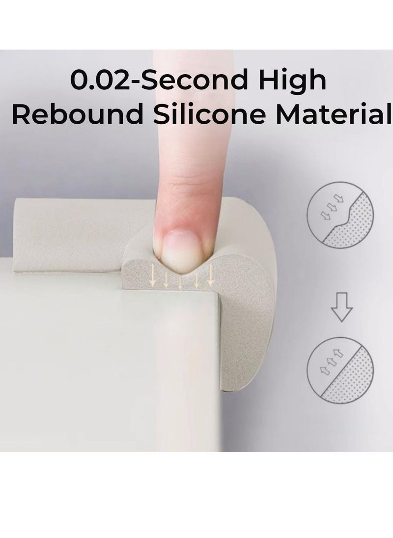 BABYBBZ 4PCS Baby Table Corner Protectors Safety Table Edge Corner Protector  - Image 3